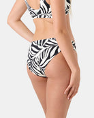 ROXY SURFER'S PARADISE REVERSIBLE BIKINI BOTTOM B64-BLACK COMBO L
