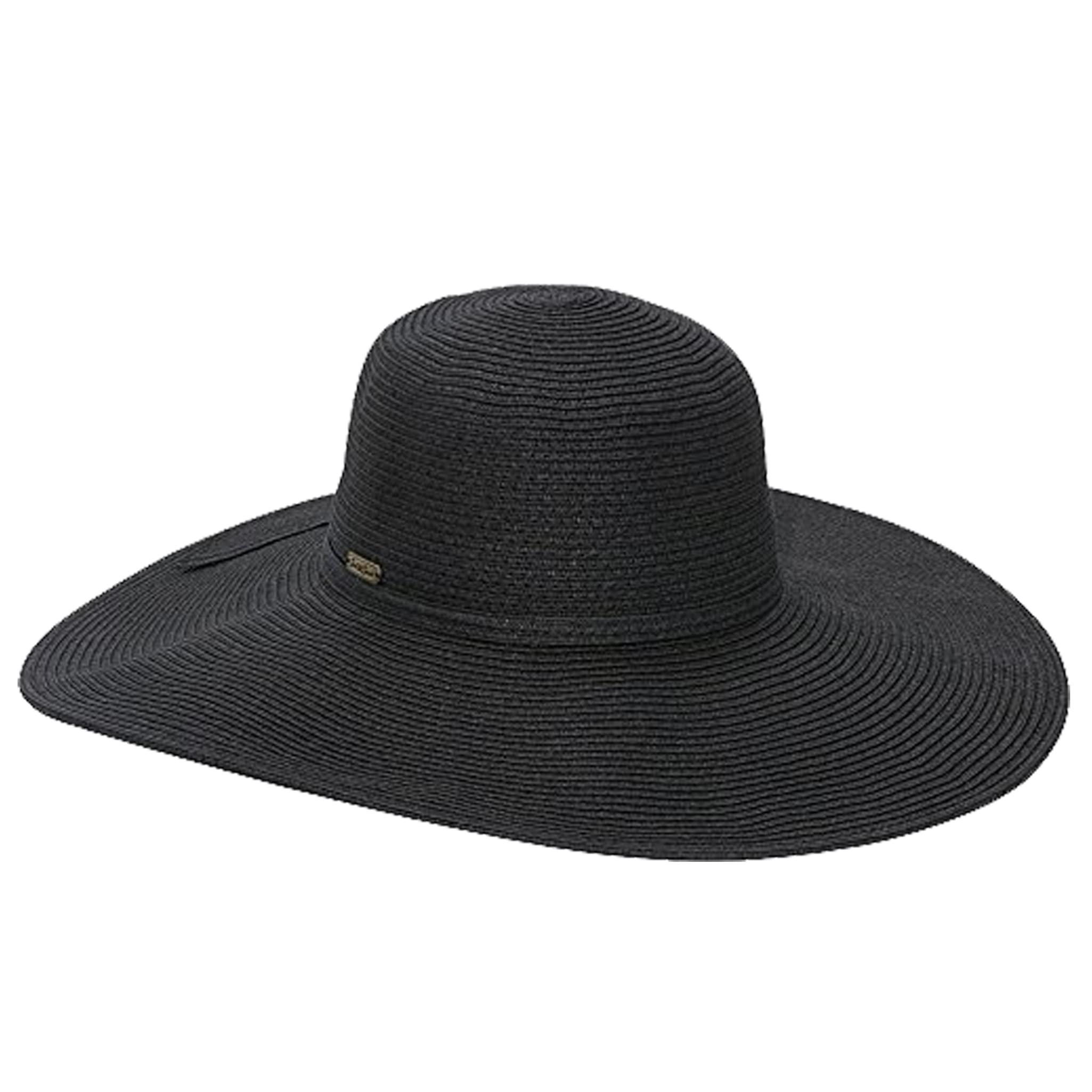Sun n Sand Paperbraid Floppy Black Brim 5"