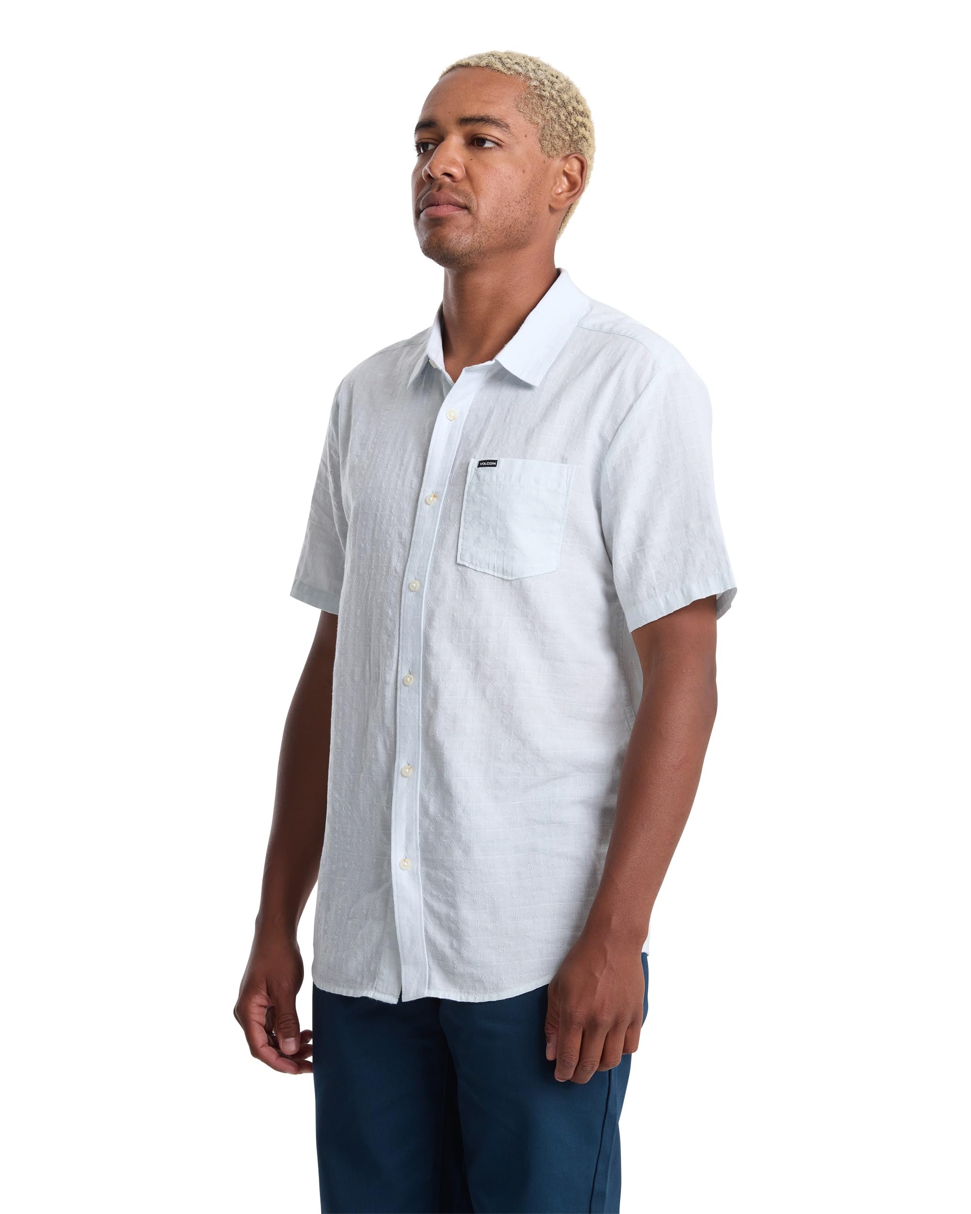 VOLCOM BANKSTONE II SS TEE LBA-LIGHT BLUE ACID L