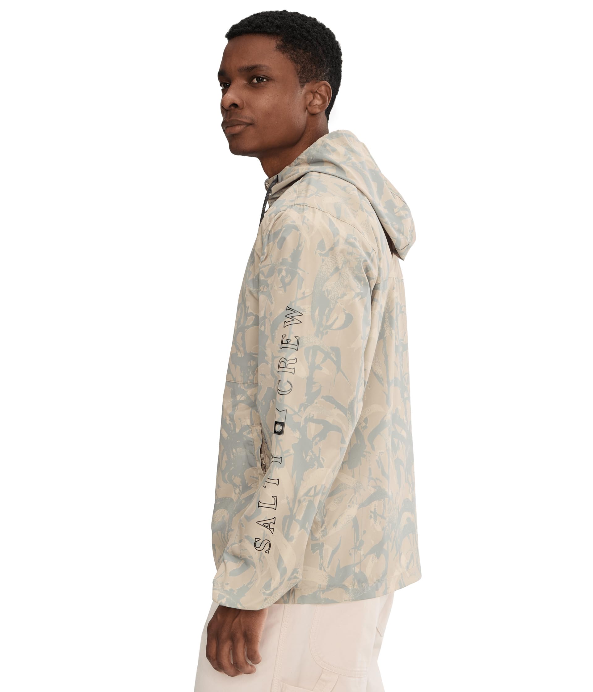 Salty Crew Surface Windbreaker Jacket LightCamo XL