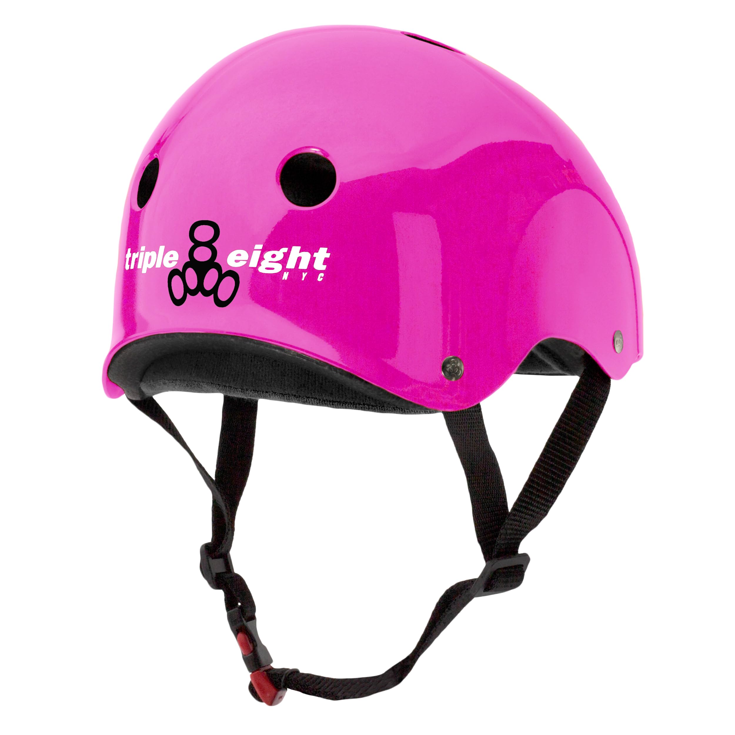 Triple Eight Certified Sweatsaver Helmet Pink Glossy S/M