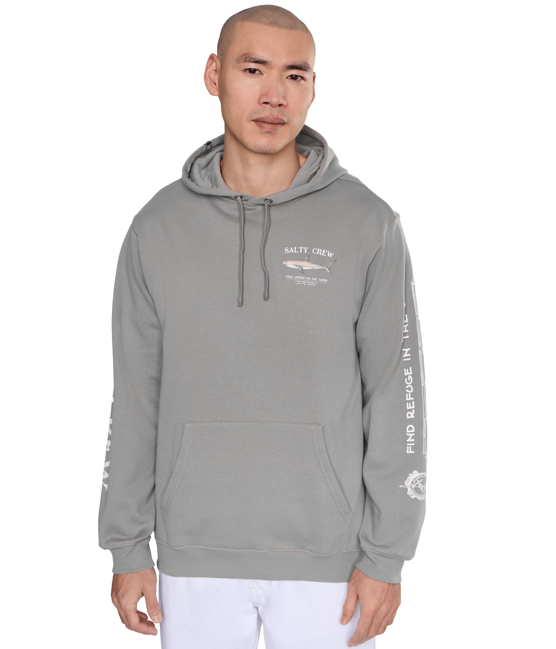 Salty Crew Bruce Hooded Fleece Shark Skin XL