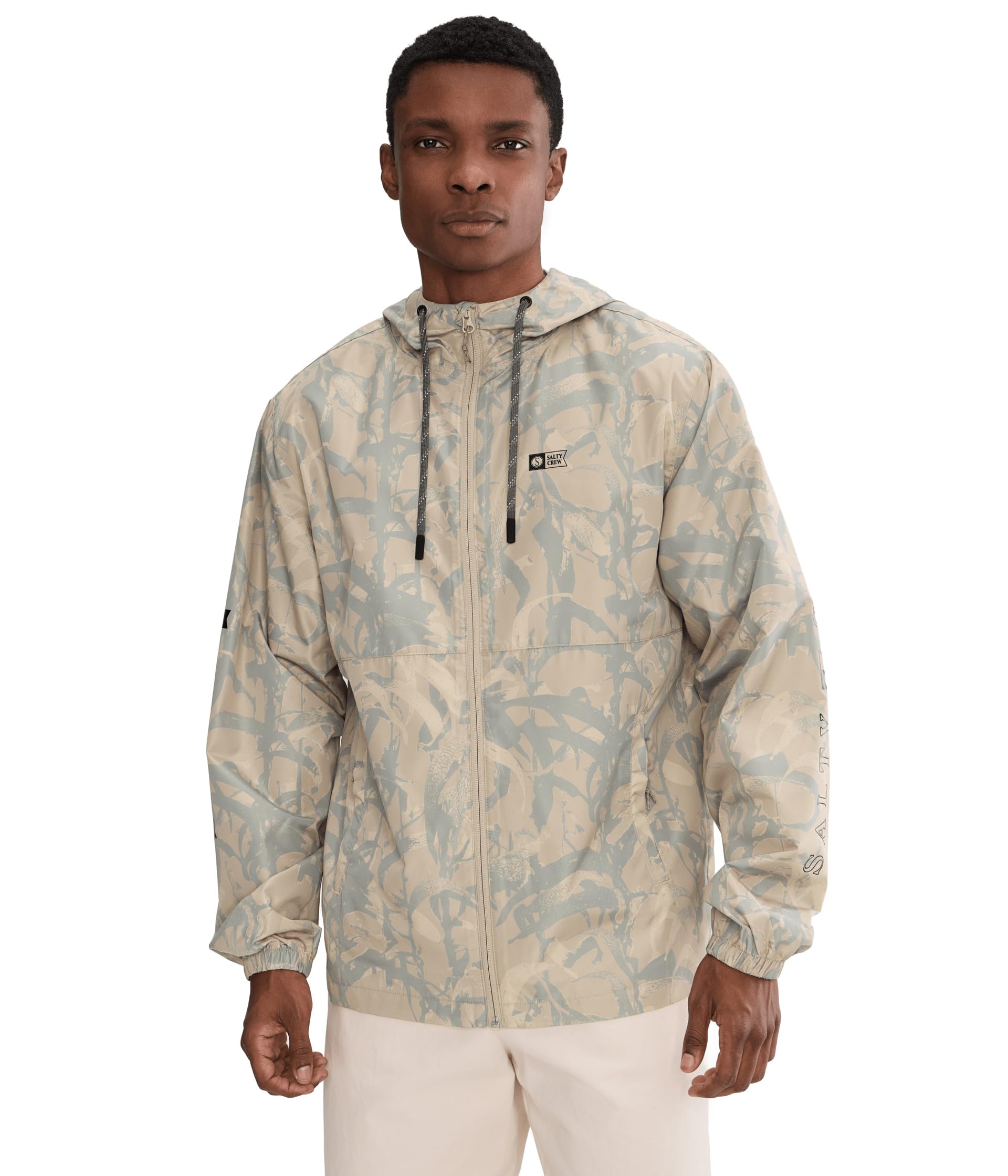Salty Crew Surface Windbreaker Jacket LightCamo L