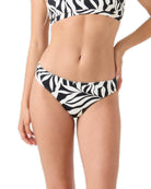 ROXY SURFER'S PARADISE REVERSIBLE BIKINI BOTTOM B64-BLACK COMBO S