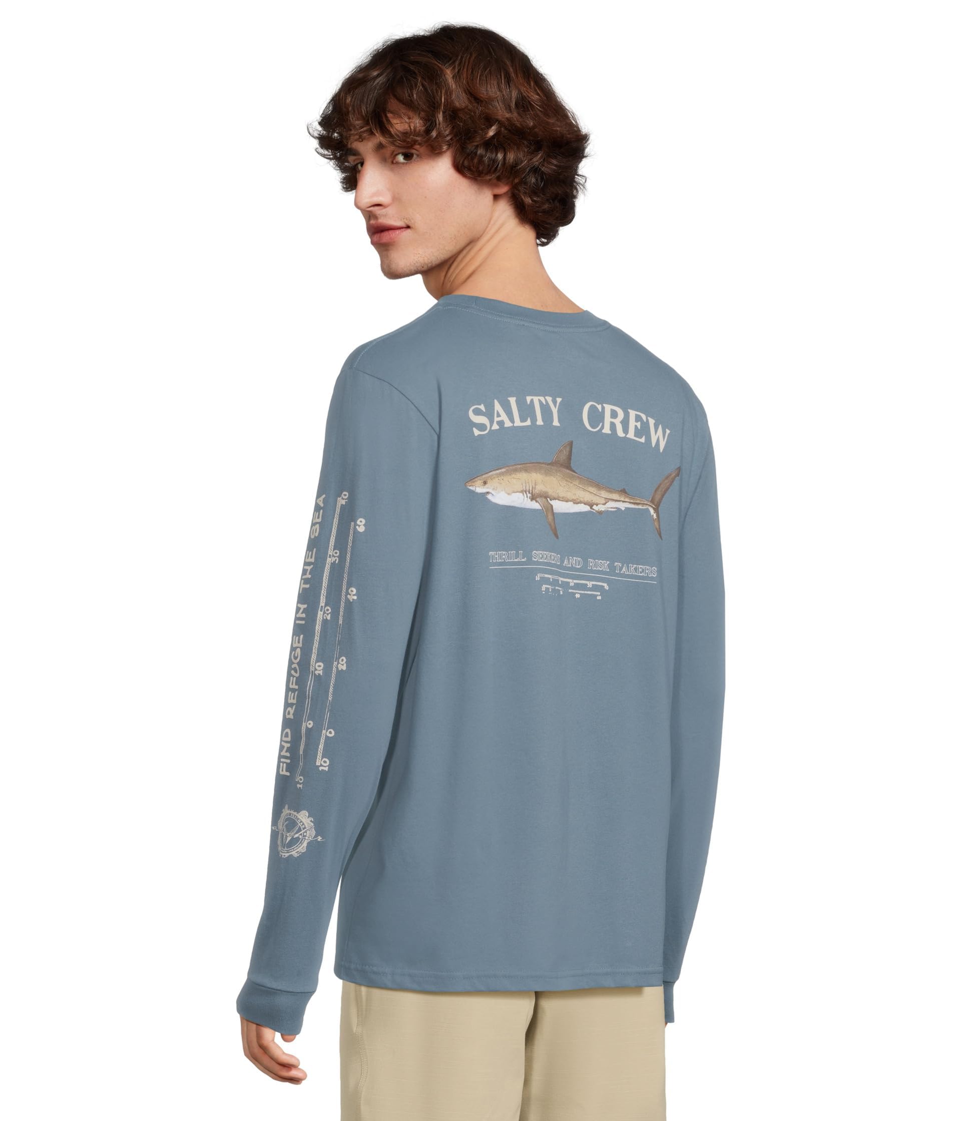 Salty Crew Bruce L/S Tee Slate L