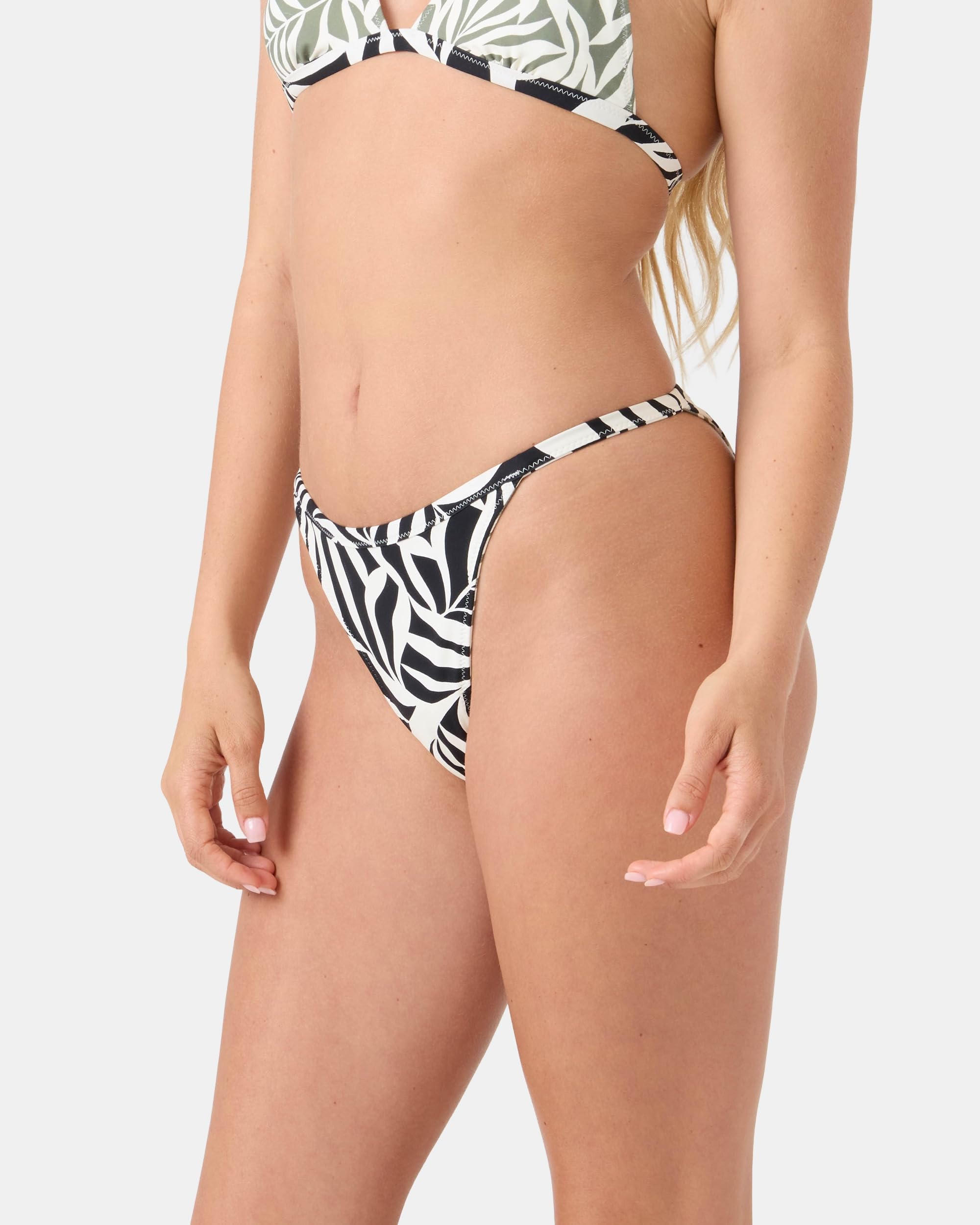 ROXY SURFER'S PARADISE REVERSIBLE FIXED CHEEKY BOTTOM B64-BLACK COMBO M