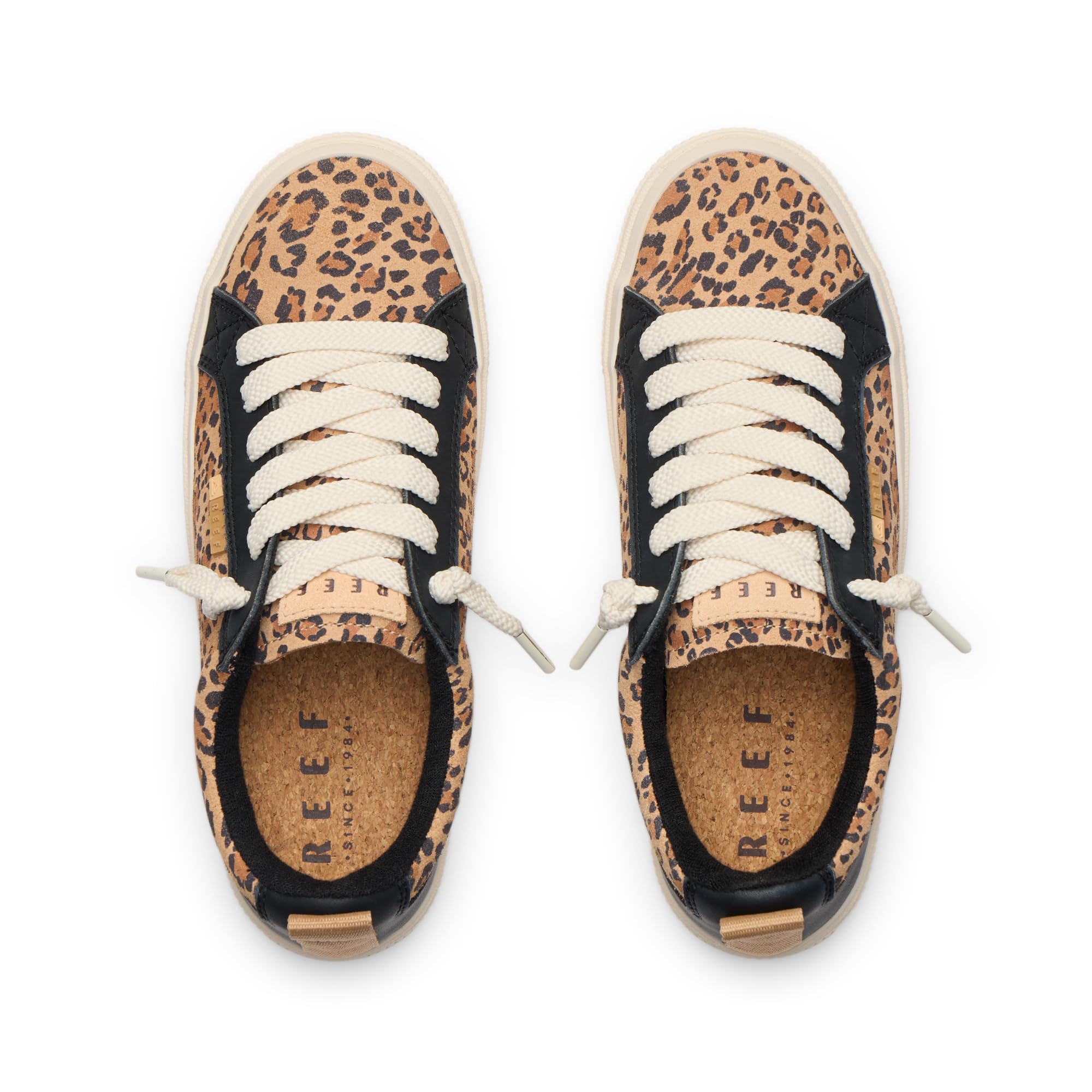 Reef Lay Day Dawn Womens Shoe Leopard Suede 7.5