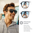 Knockaround Pacific Palisades Polarized Sunglasses BlackonBlack