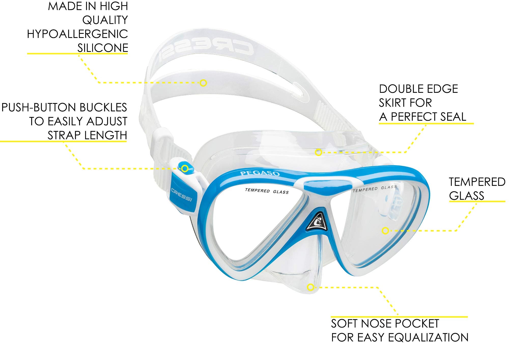 Cressi Kids Ocean Combo Blue/White