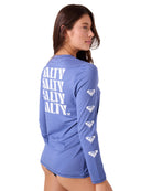 ROXY SURF CITY WARM SHIRT B62-BIJOU BLUE L