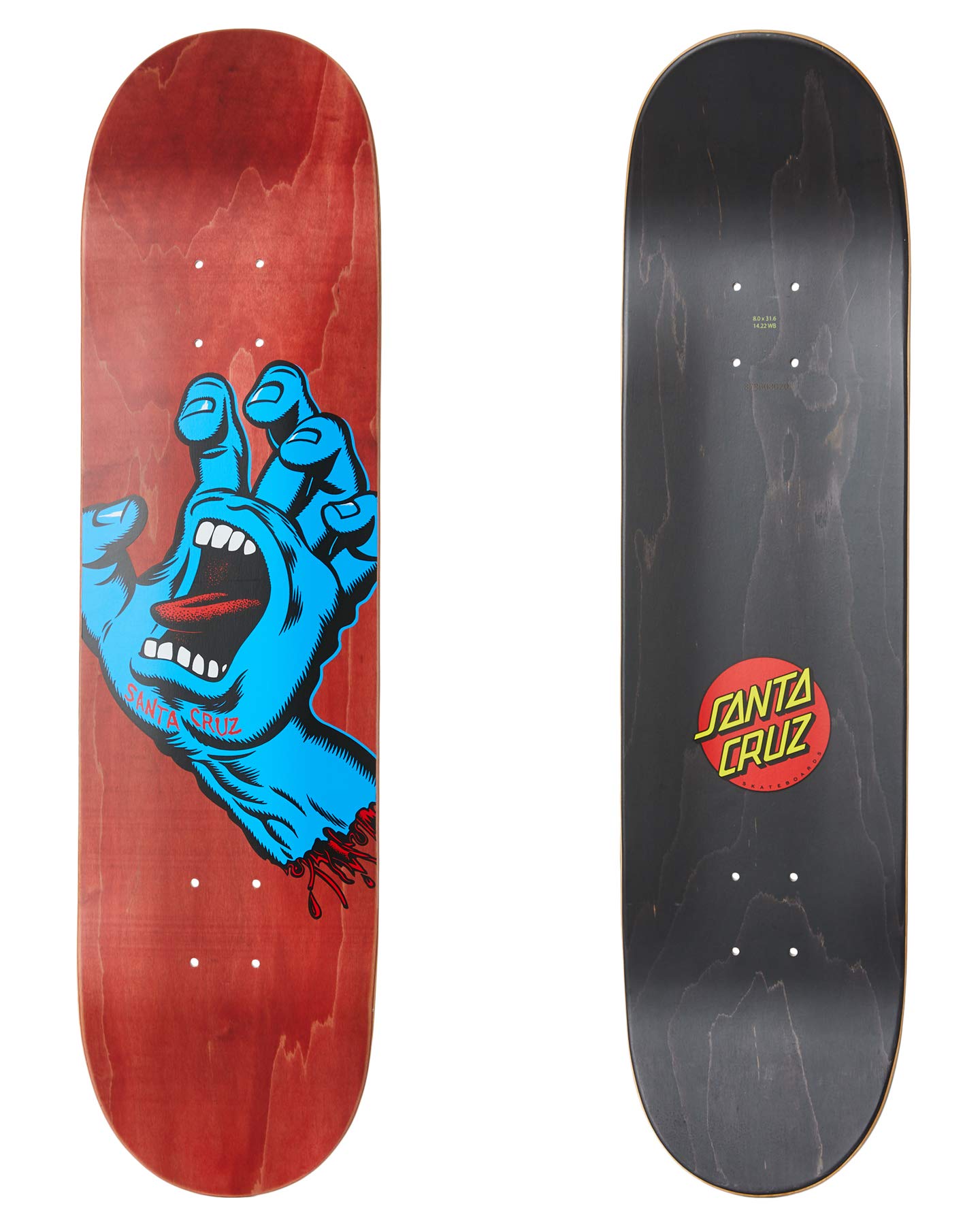 Santa Cruz Screaming Hand Deck 8"