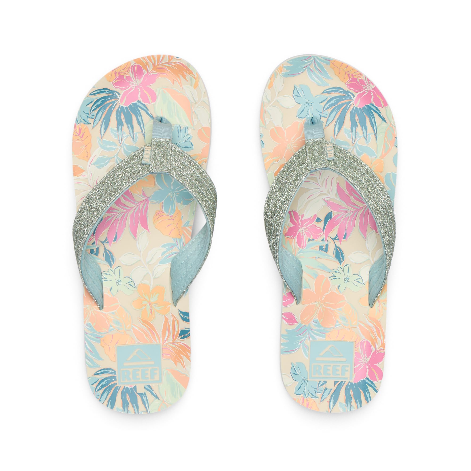 Reef Ahi Girls Sandal Tropical Floral 1 Y