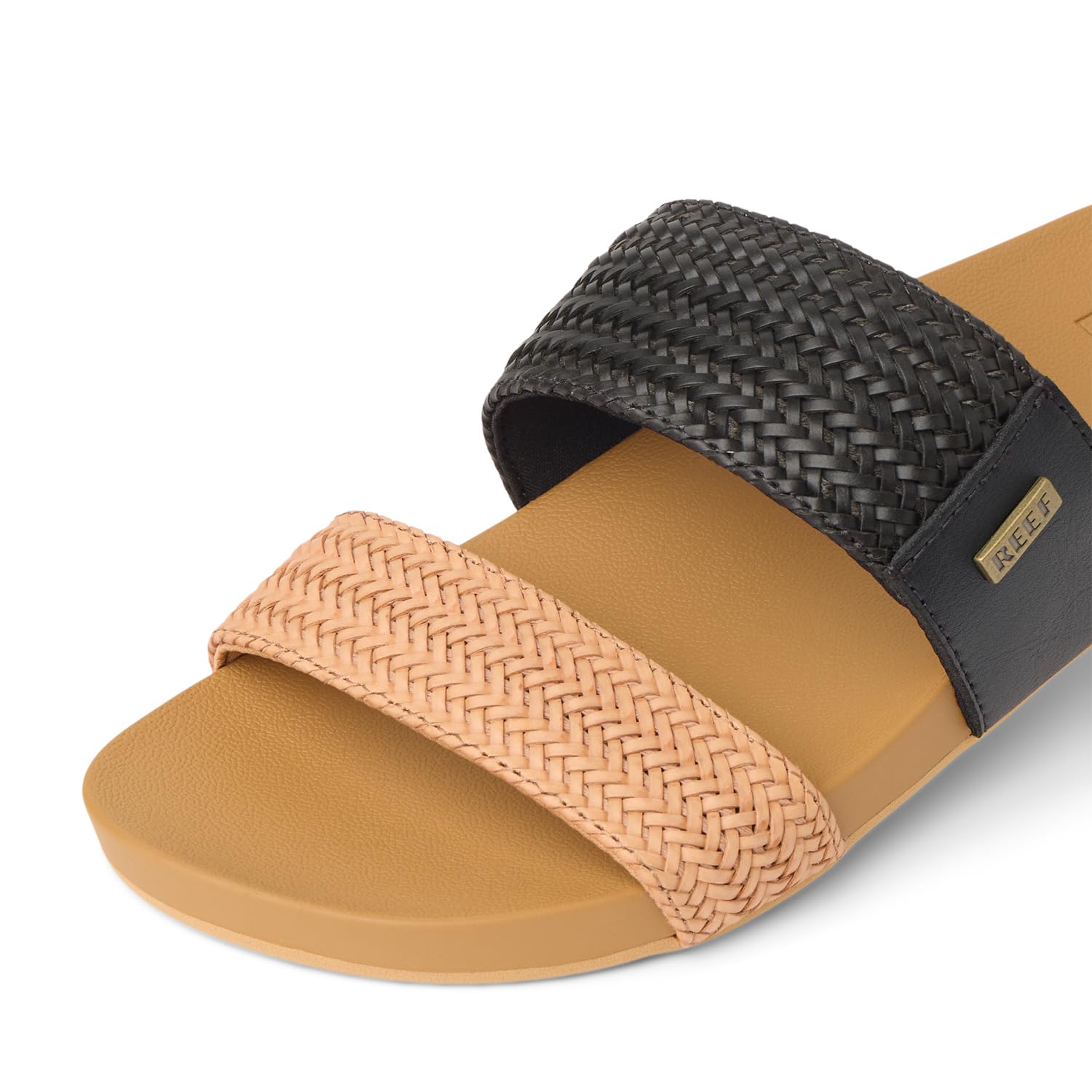 Reef Vista Braid 2 Womens Sandal Black-Tan Braid 6
