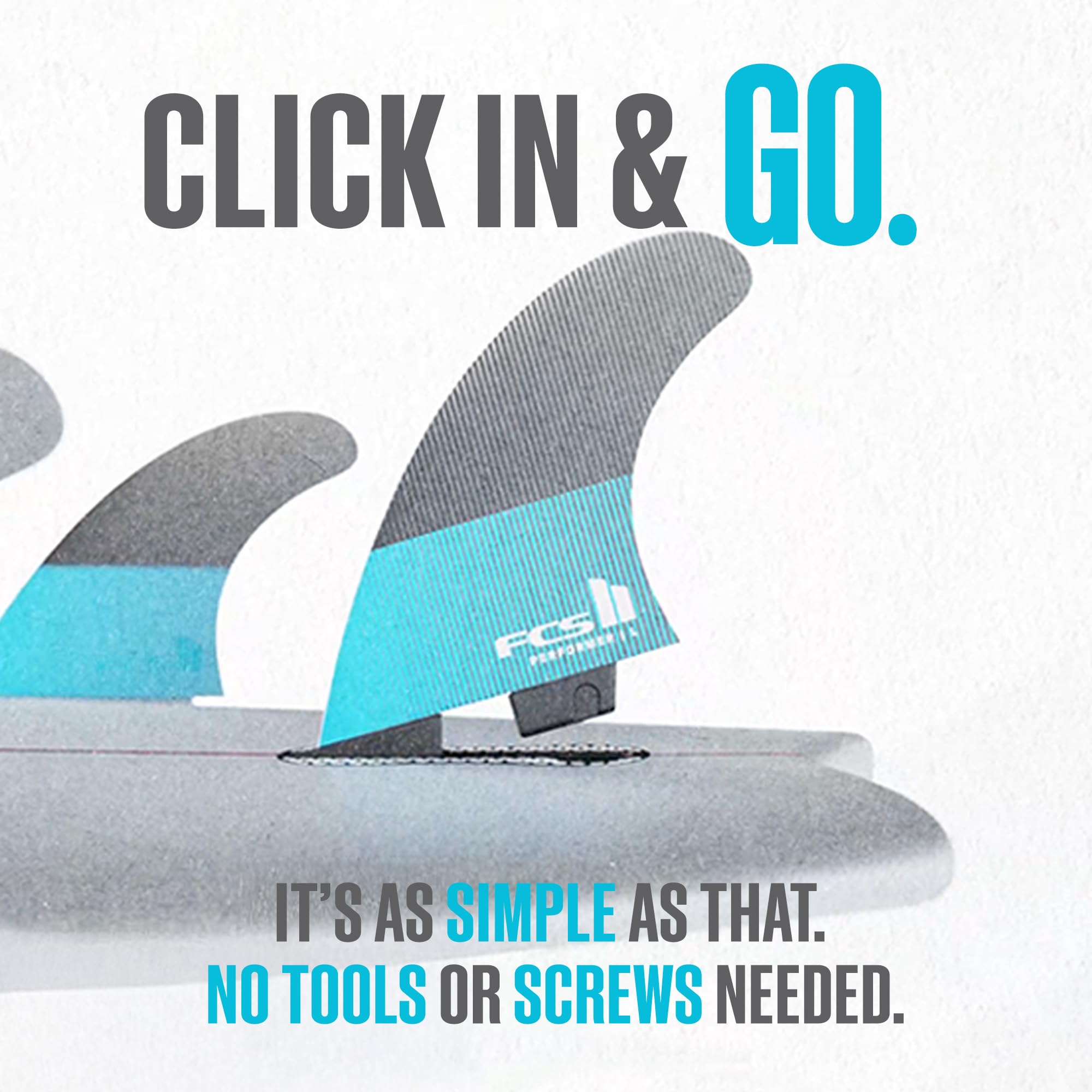 FCS 2 Reactor PC Tri-Fin Set White Edition M