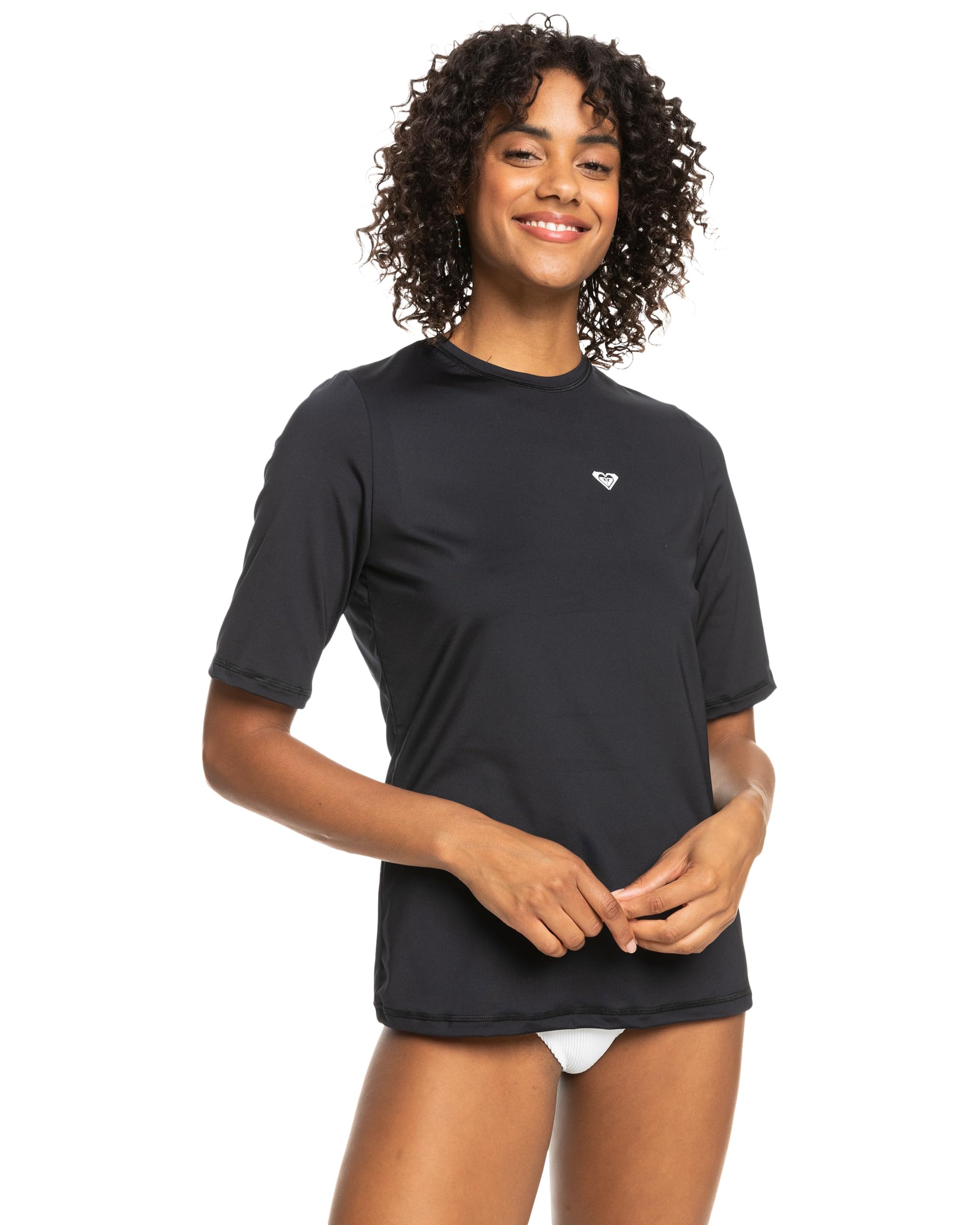 ROXY NEW ENJOY WAVES SS LYCRA KVJ0-ANTHRACITE M