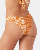 ROXY RAY OF SUNSHINE V CHEEKY BIKINI BOTTOM RTM-RUST MULTI S