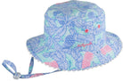 Dozer Girls Bucket Hat Tropics  Blue 2-5