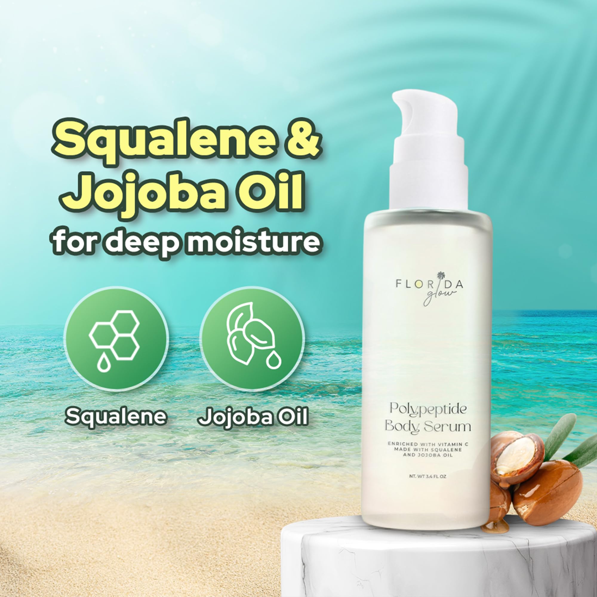 Florida Glow Polypeptide Body Serum Pacific Sage 3.4oz