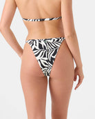 ROXY SURFER'S PARADISE REVERSIBLE FIXED CHEEKY BOTTOM B64-BLACK COMBO L
