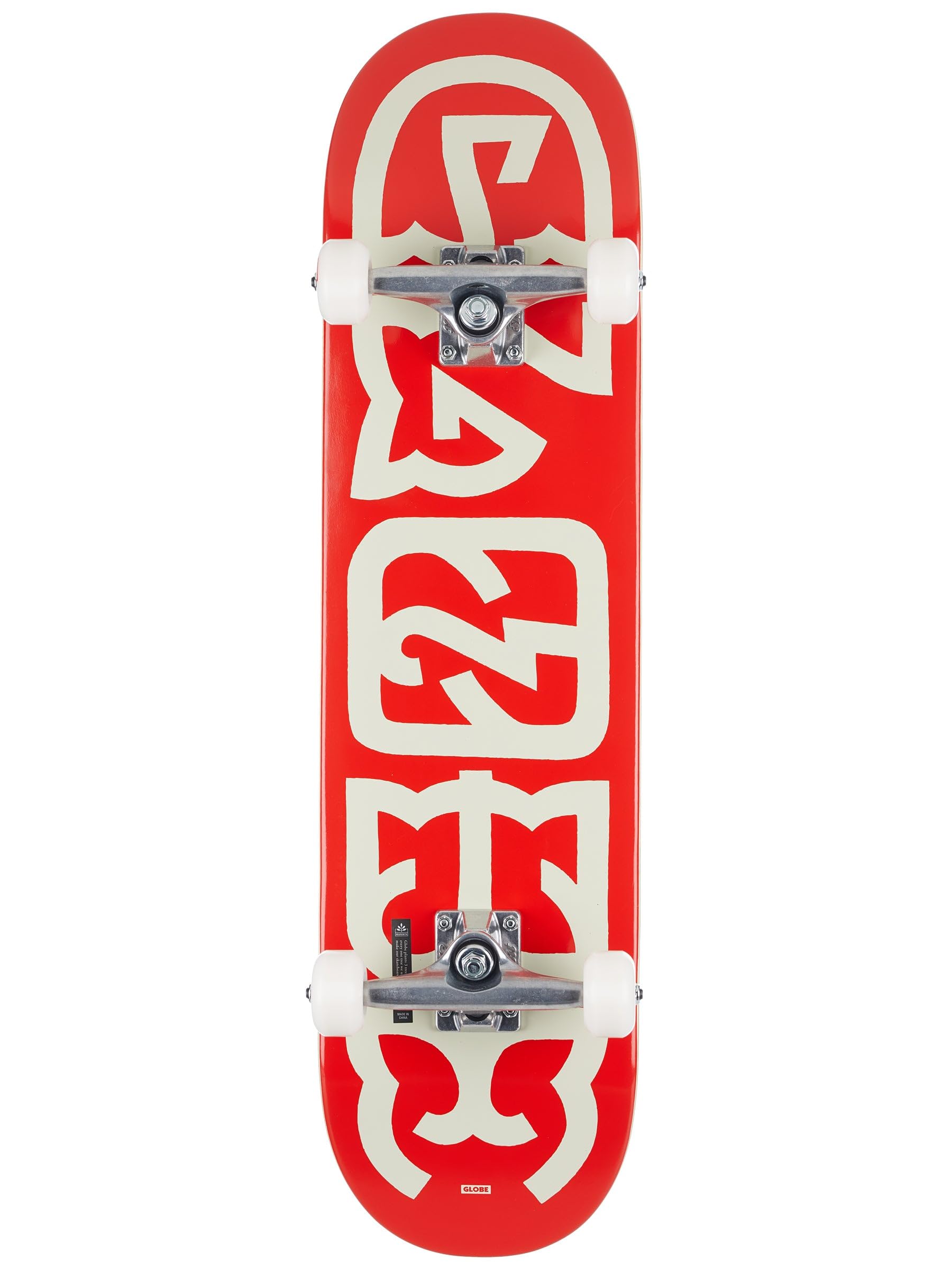 Globe G0 Heyman Complete Skateboard Red/Off-White 8.0