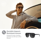 Knockaround Pacific Palisades Polarized Sunglasses BlackonBlack