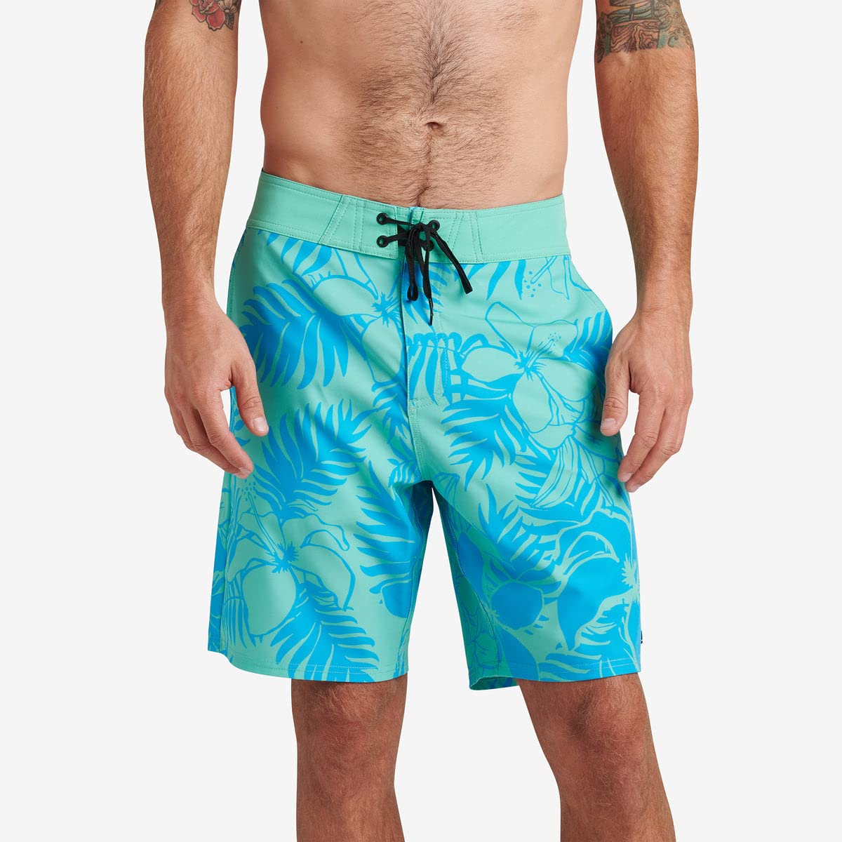 Reef Mens Boardshorts Leon ElectricGreen 38