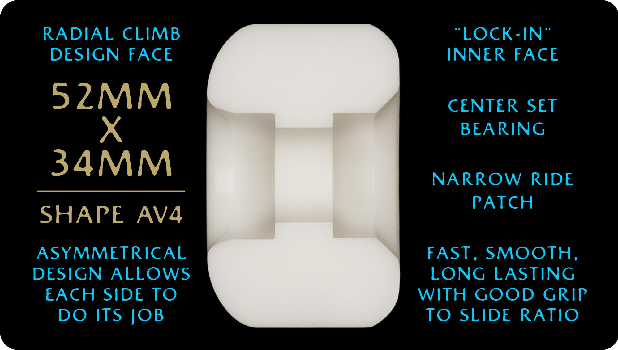 Powell Peralta Dragon Formula 97A Nano Rat Skateboard Wheels Off White 52x34 AV4