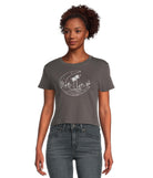 SALTY CREW BAJA BABY TEE Charcoal S