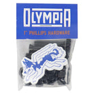 Olympia Supply 1" Phillips Hardware Black
