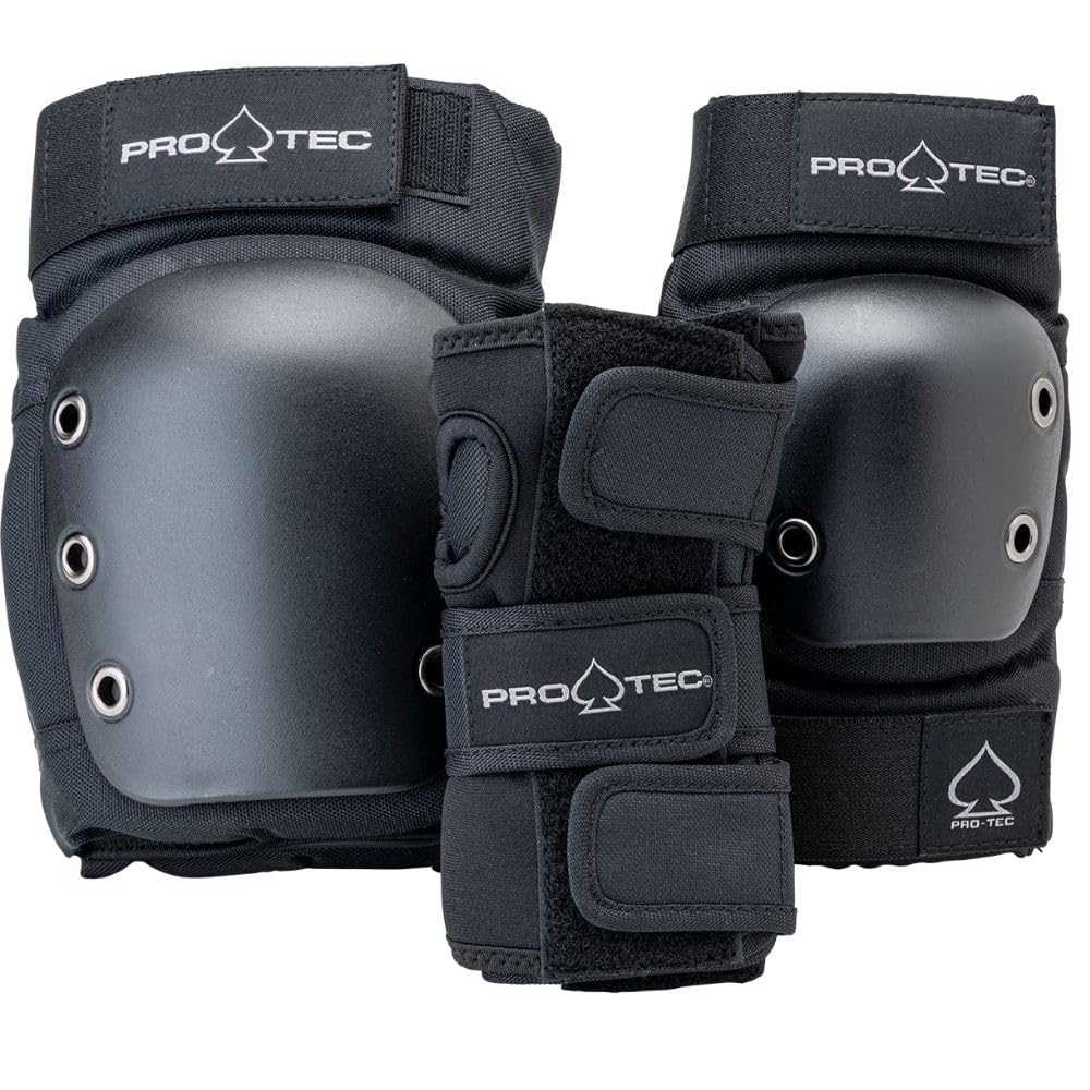 Pro Tec Street 3 Pack Open Back Pad Set Adult Black S