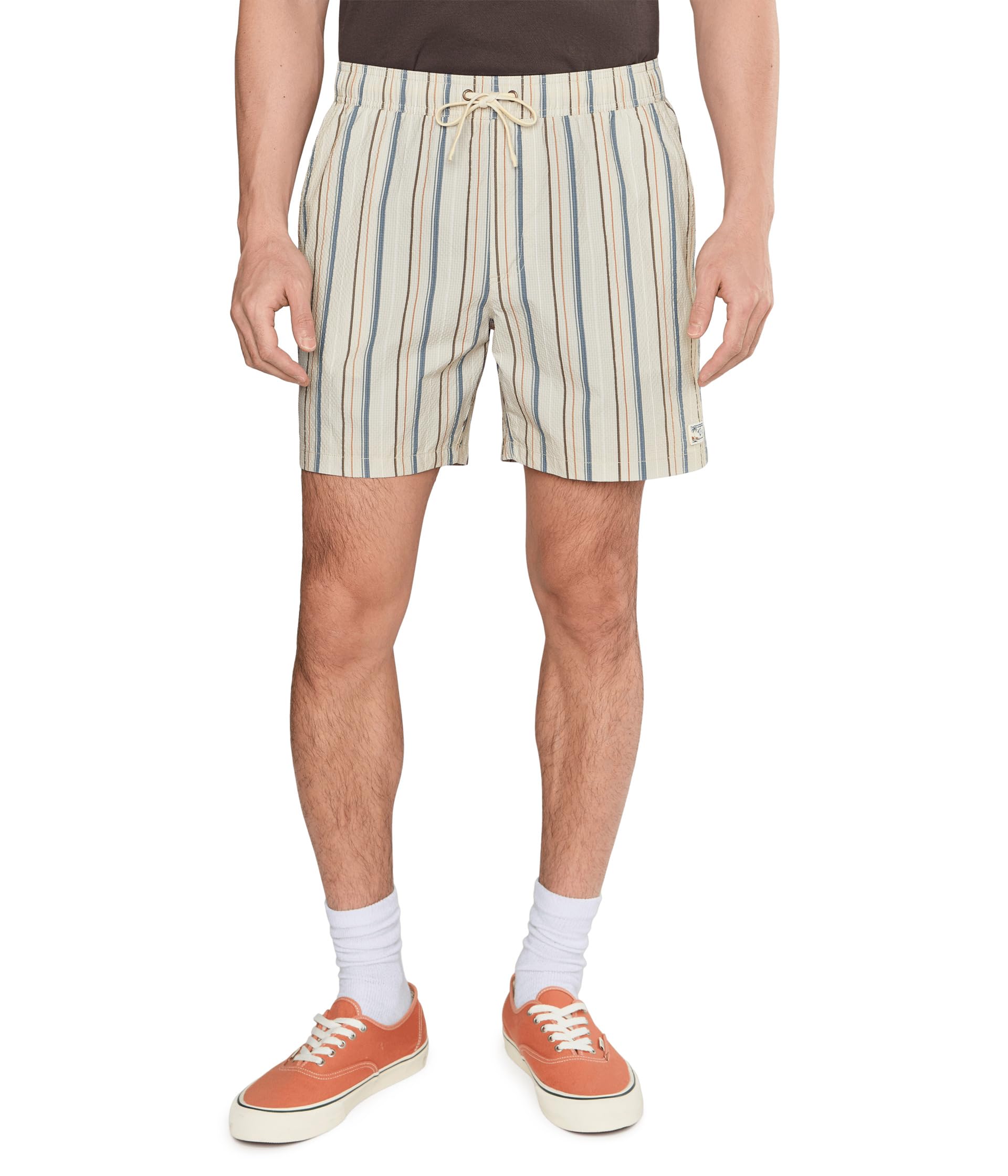 RVCA EXOTICA SEERSUCKER ELASTIC 17 LKH-LIGHT KHAKI L