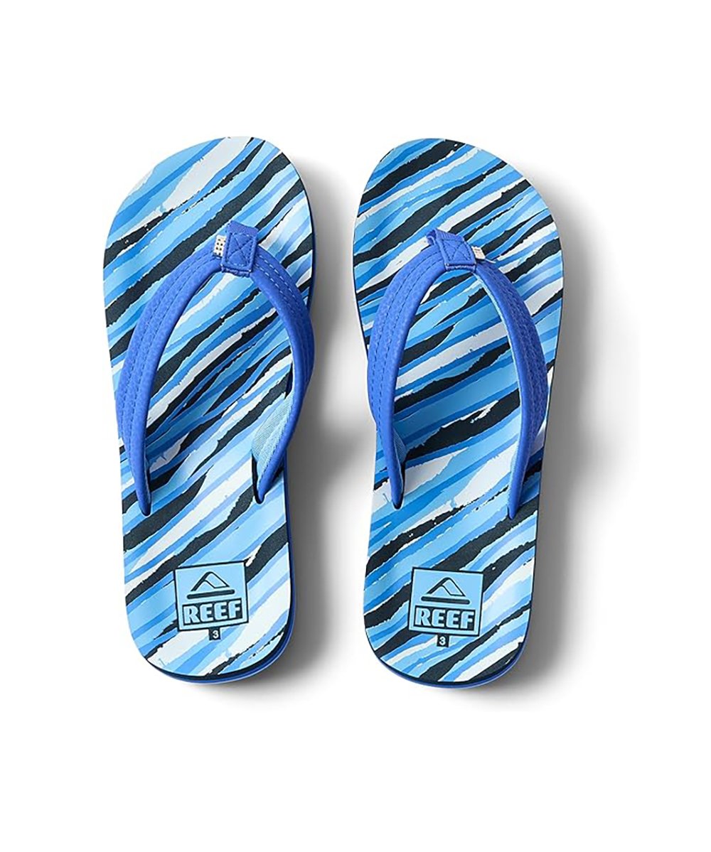 Reef Ahi Boys Sandal Royal Stripe 13 C