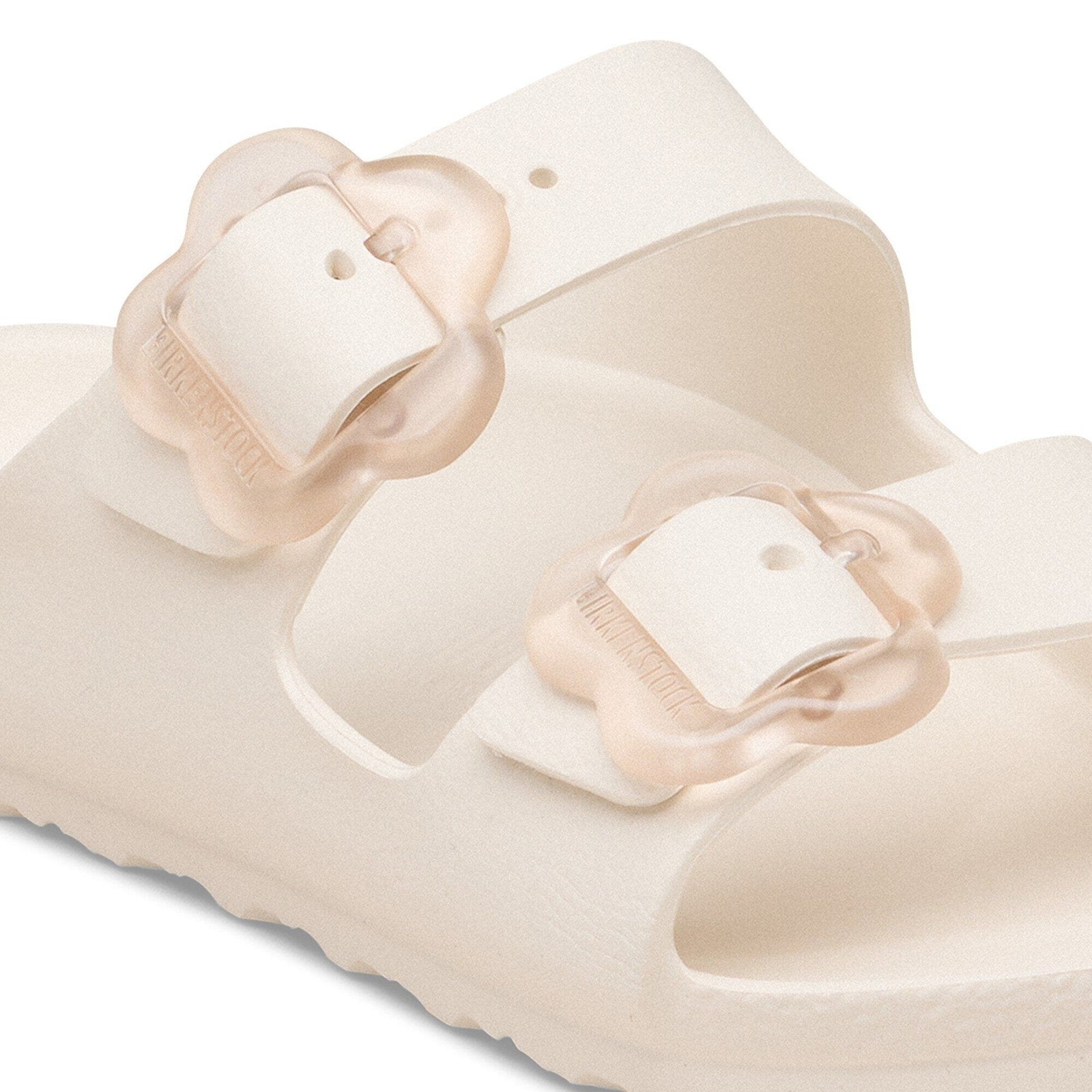 Birkenstock Arizona Flower Buckle Active EVA Girls Sandal Eggshell 8 C