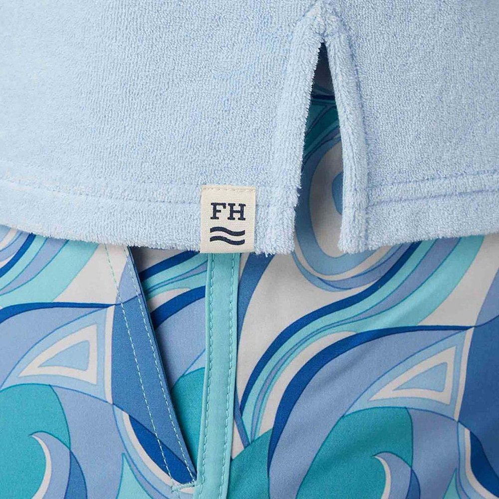 Fair Harbor Ravello Terry Polo  LightBlue S