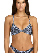 Volcom Paradise Dreamer Twist X Bikini Top BLK L