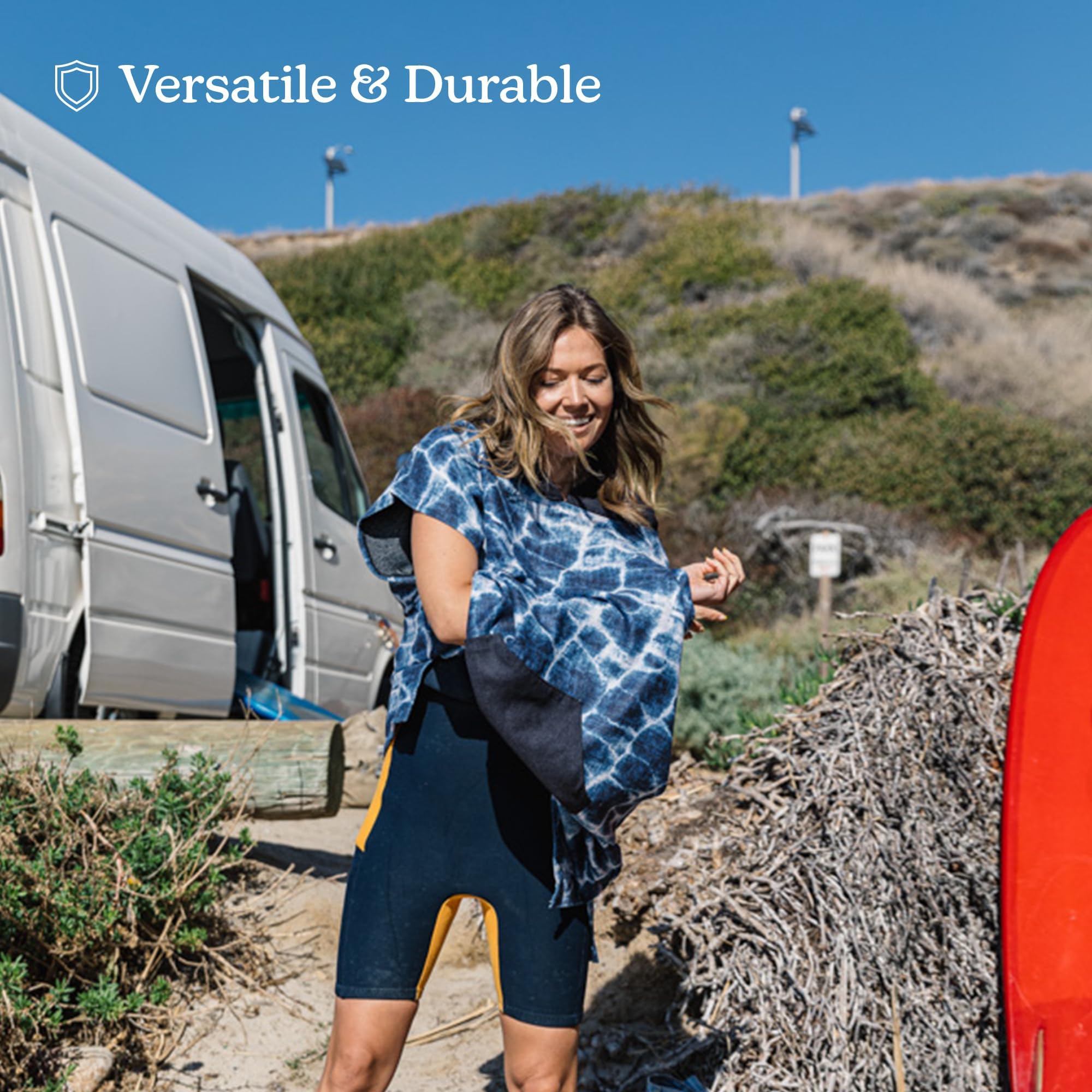 Nomadix Changing Poncho AguaBlue Adult Small/Medium