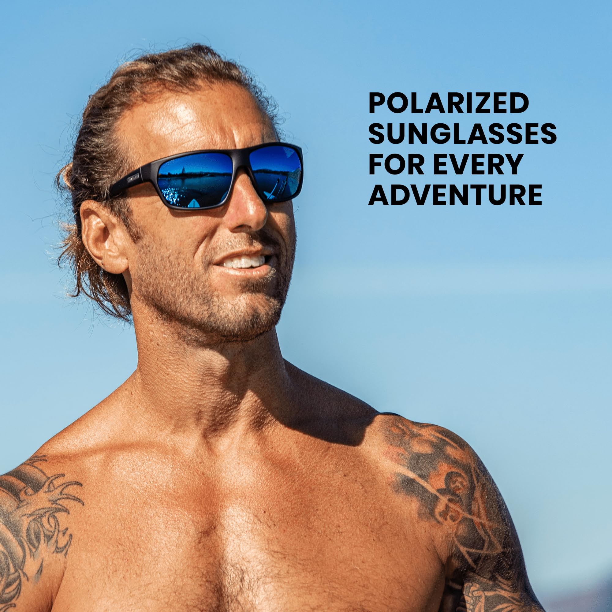 Sun Cloud Boone Polarized Sunglasses MatteBlack RedMirror
