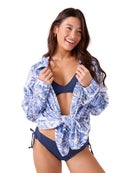 ROXY MANA LONG SLEEVE COVER B62-BIJOU BLUE S