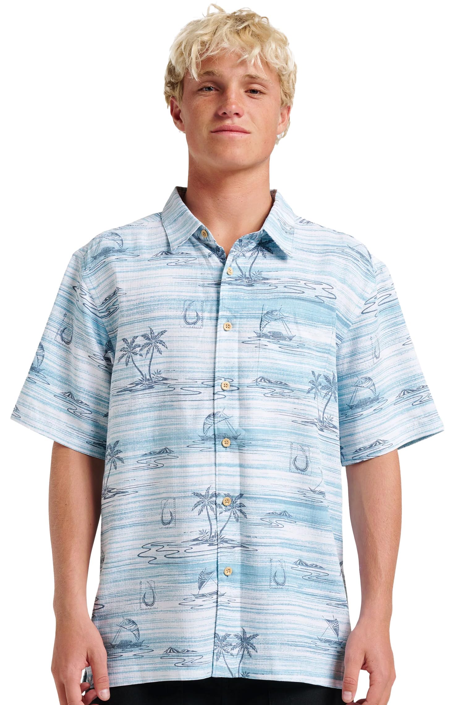 QUIKSILVER ISLAND DAZE AQAS-AQUA SEA M