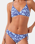 ROXY TROPIC DRIFT LACE HIPSTER B9C - BLUE COMBO L