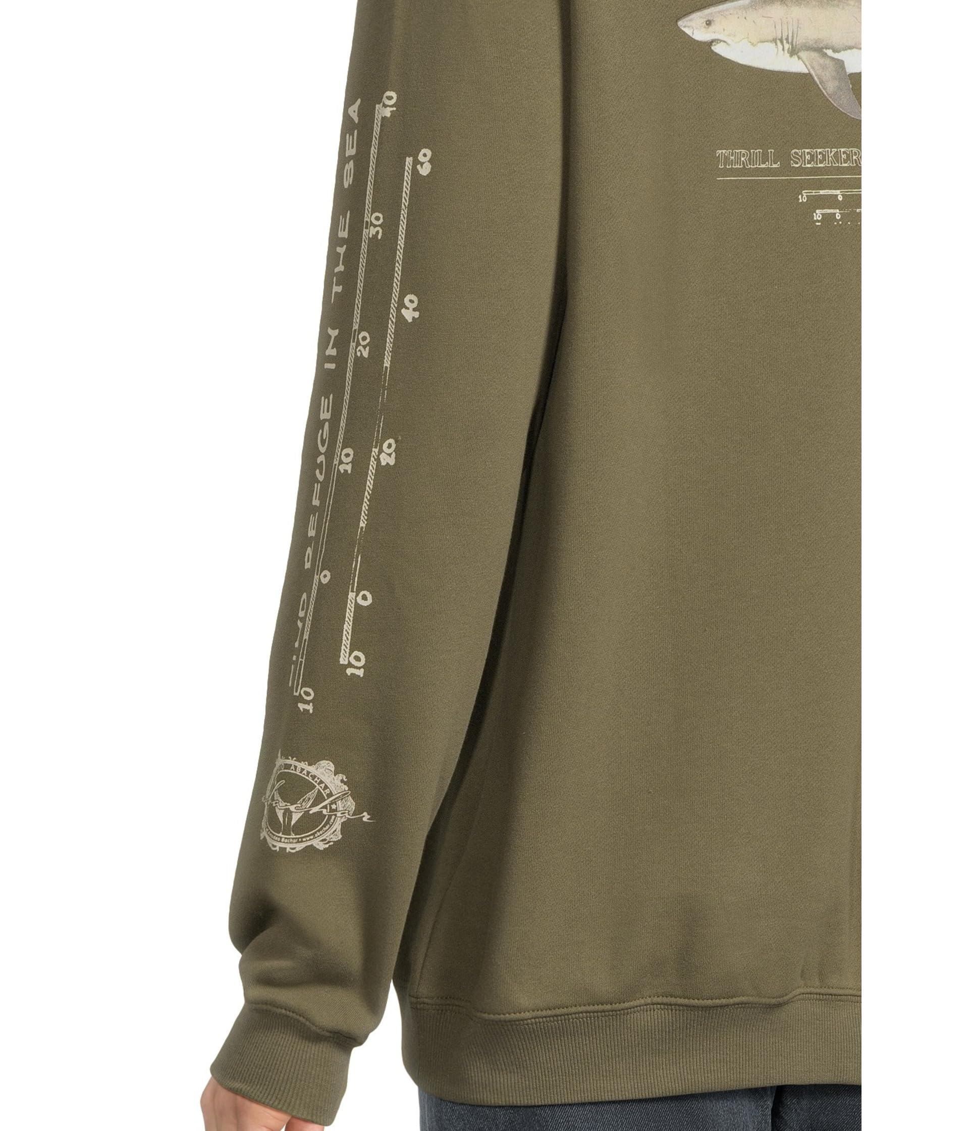 Salty Crew Bruce Hooded Fleece Dusty Olive L