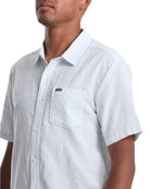 VOLCOM BANKSTONE II SS TEE LBA-LIGHT BLUE ACID L