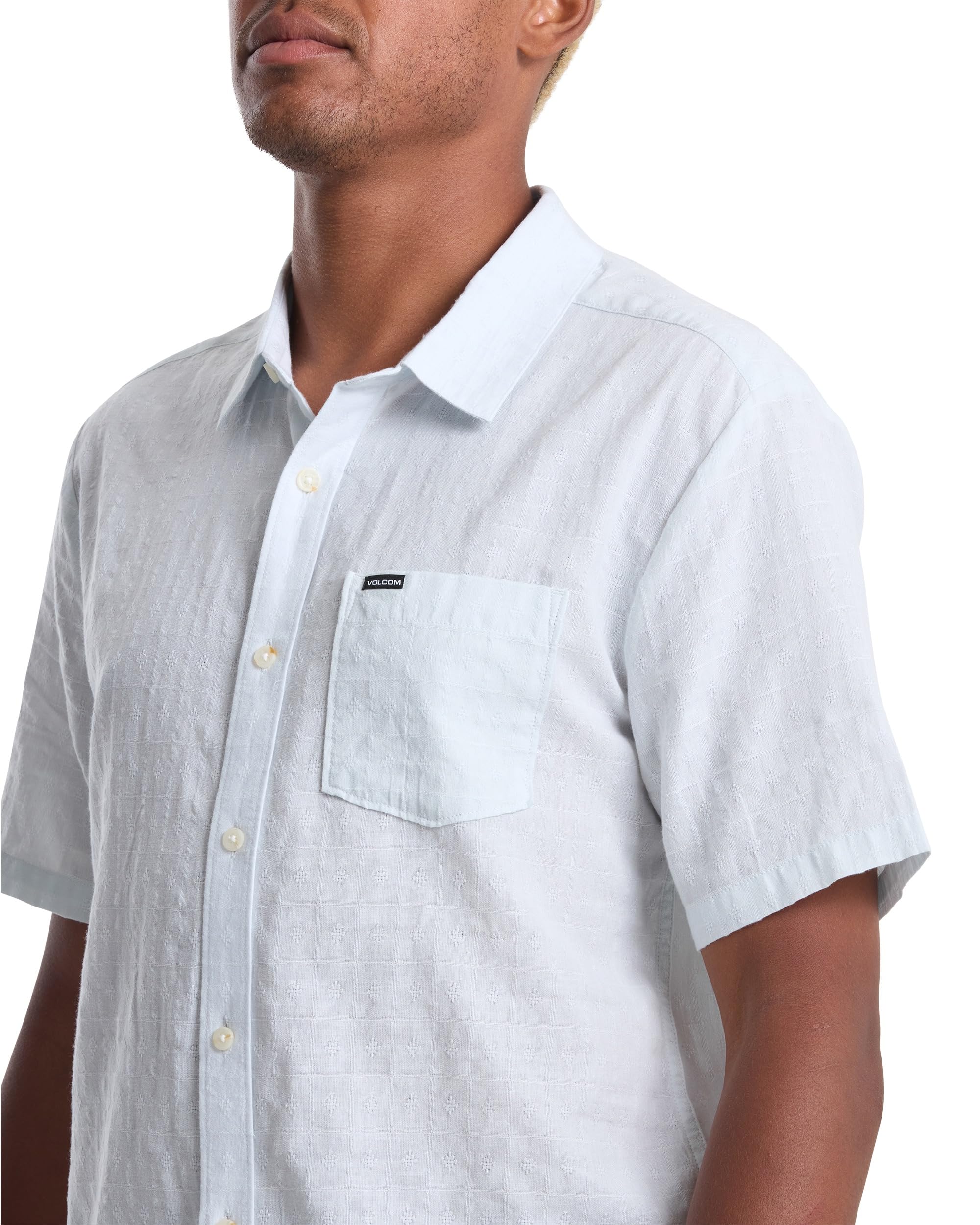 VOLCOM BANKSTONE II SS TEE LBA-LIGHT BLUE ACID S