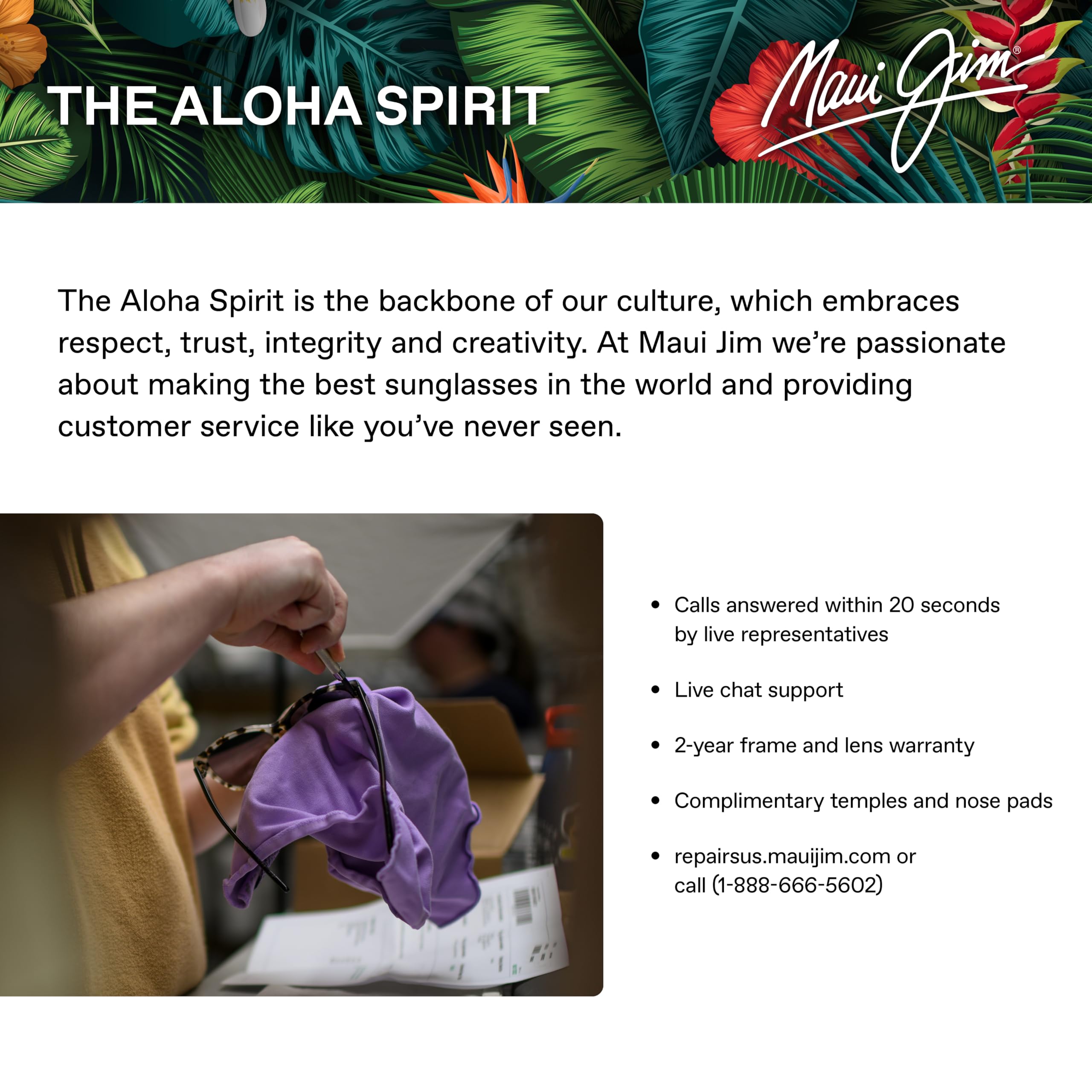 Maui Jim Hiehie Polarized Sunglasses ShinyTransGreen MauiRose