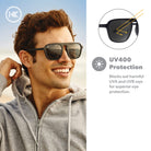 Knockaround Pacific Palisades Polarized Sunglasses BlackonBlack