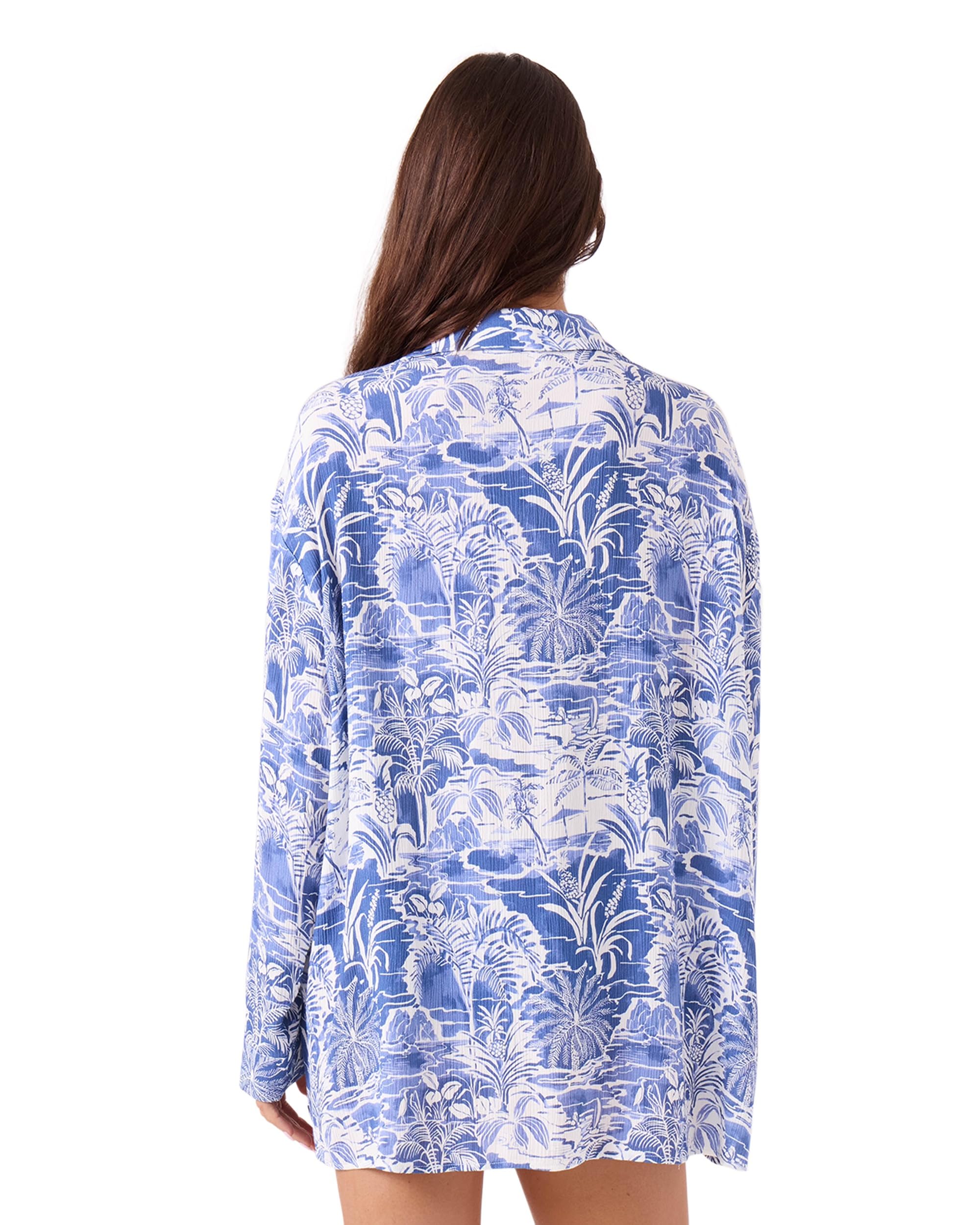 ROXY MANA LONG SLEEVE COVER B62-BIJOU BLUE S