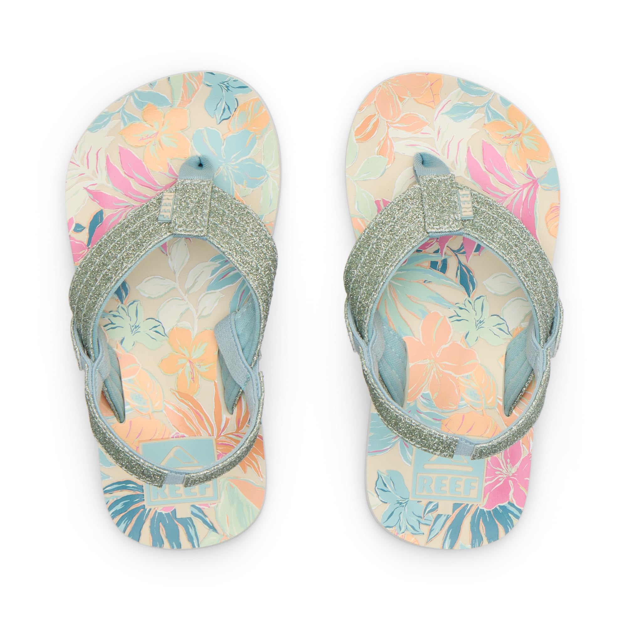 Reef Little Ahi Girls Sandal Tropical Floral 11 C