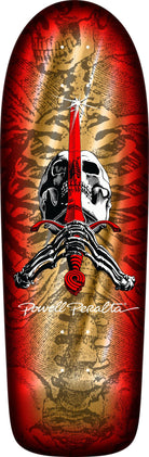 Powell Peralta OG Skull & Sword Reissue Skateboard Deck Gold Foil 10 x 30
