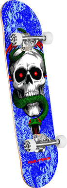 Powell Peralta Skull & Snake Birch Complete Skateboard Blue 8.25