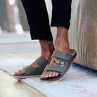 Reef Cushion Tradewind SL Mens Sandal Black-Tan 7